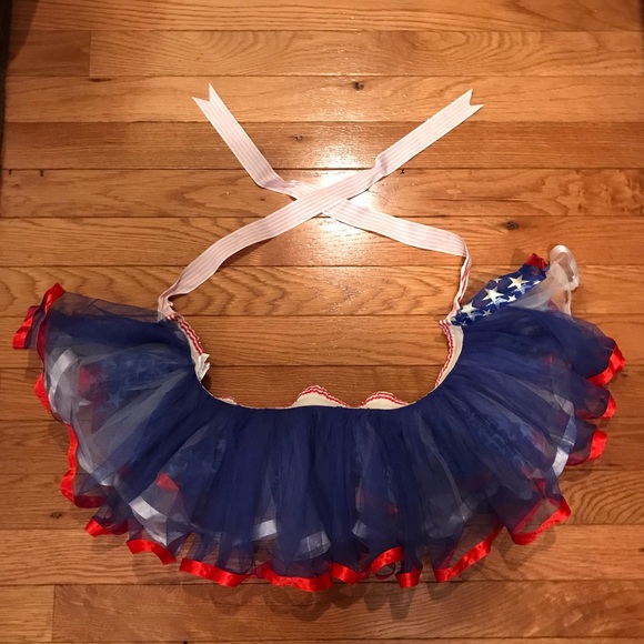 Girls Size 12M + Red, White, & Blue Tutu - Picture 5 of 6